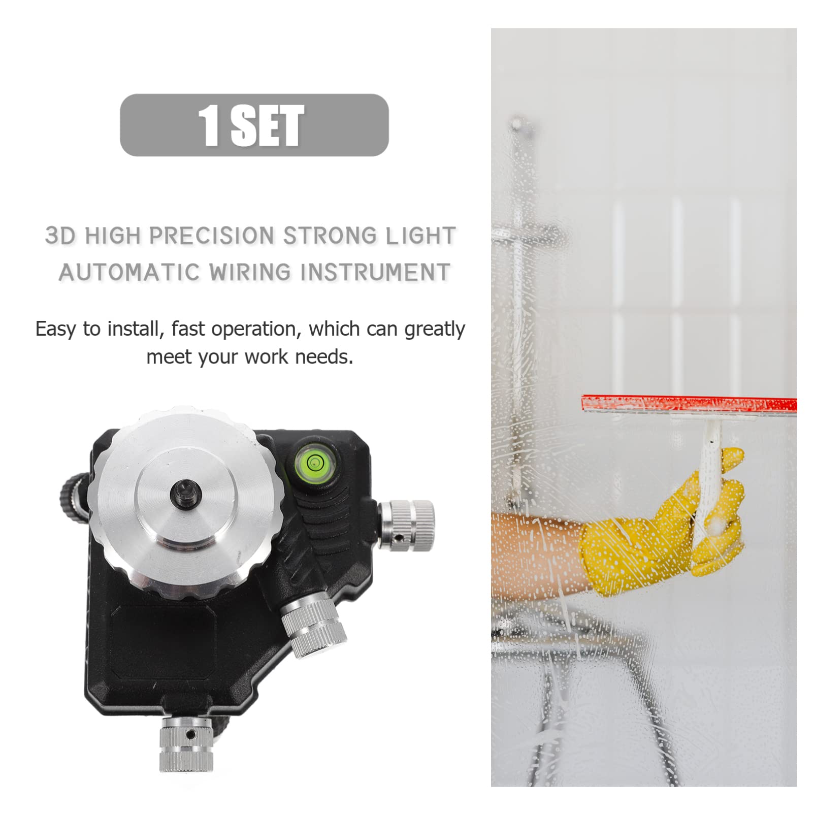 GARVALON Bottom of The Level Bracket Level Gauge Adapter Level Adapter Level Pivoting Base Rotating Base Turning Pivoting Base Tripod Stand Kickstand Adjustable Base Black Plastic