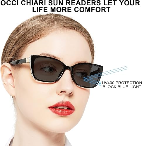 Miniatura 2 de OCCI CHIARI Gafas de sol de lectura de gran tamaño para mujer (1.0, 1.25, 1.5, 1.75, 2.0, 2.25, 2.5, 2.75, 3.0, 3.5)