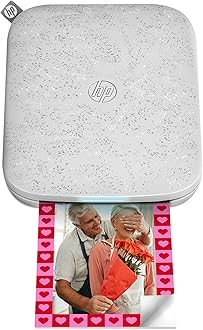 HP Sprocket 2x3 Instant Smartphone Photo Printer - Portable Color Wireless Mobile Printer - Zink Sticky-Back Photos - Print from Compatible iOS & Android Devices with Bluetooth w/Fun App - Luna Pearl