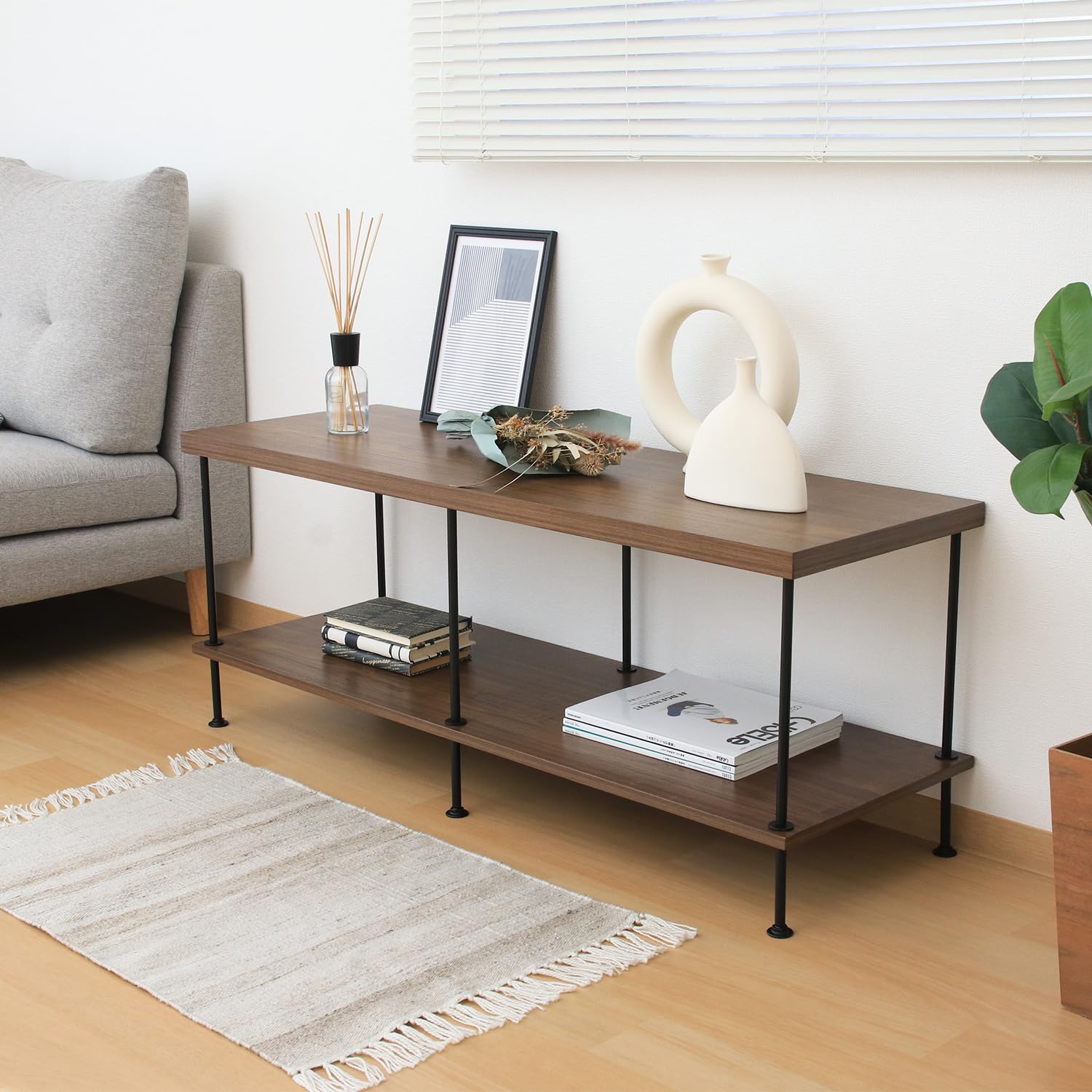 Amazon|不二貿易 テレビ台 オープンラック 幅120×奥行40×高さ48×cm Amazon|不二貿易 テレビ台 オープンラック 幅120×奥行40×高さ48×cm