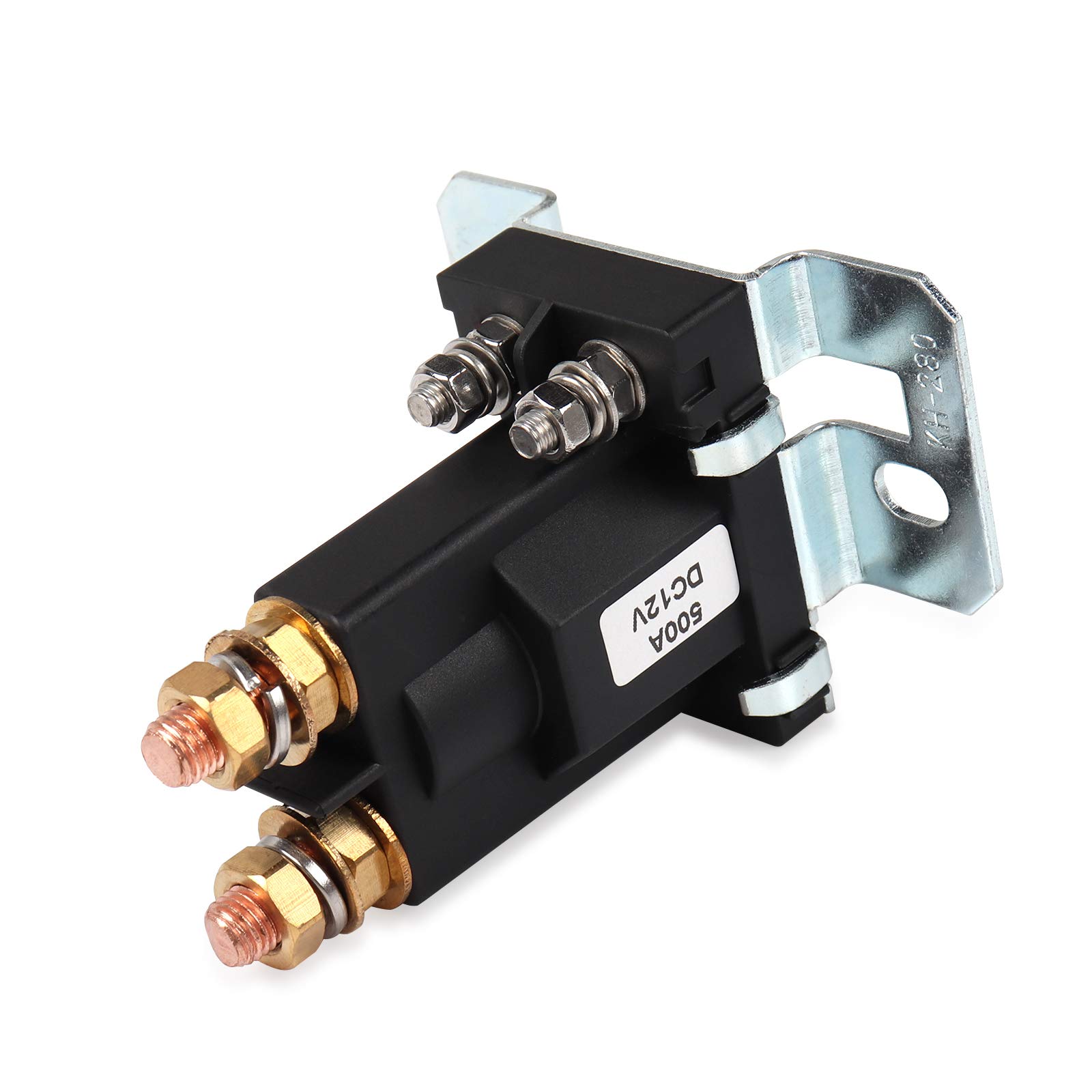 Ehdis Relè di avviamento a Corrente Elevata 500 AMP DC 12V 4 Pin SPST Auto Startatore di avviamento Automatico Doppia Batteria Isolatore di Controllo Interruttore On/off