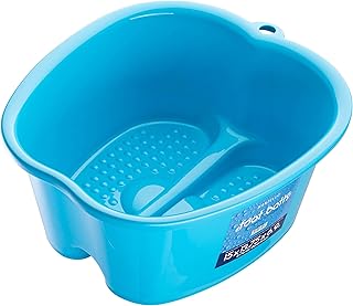 Mantello Foot Soaking Bath Basin - Extra Large Foot Soaking Tub - Pedicure Foot Soak - Home Foot Spa (Blue)…