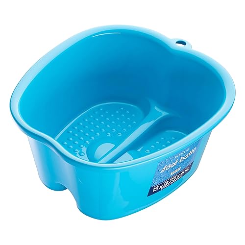 Mantello Lavabo de baño para pies - Bañera extra grande para remojar pies - Remojo de pies de pedicura - Spa de pies en casa negro brillante