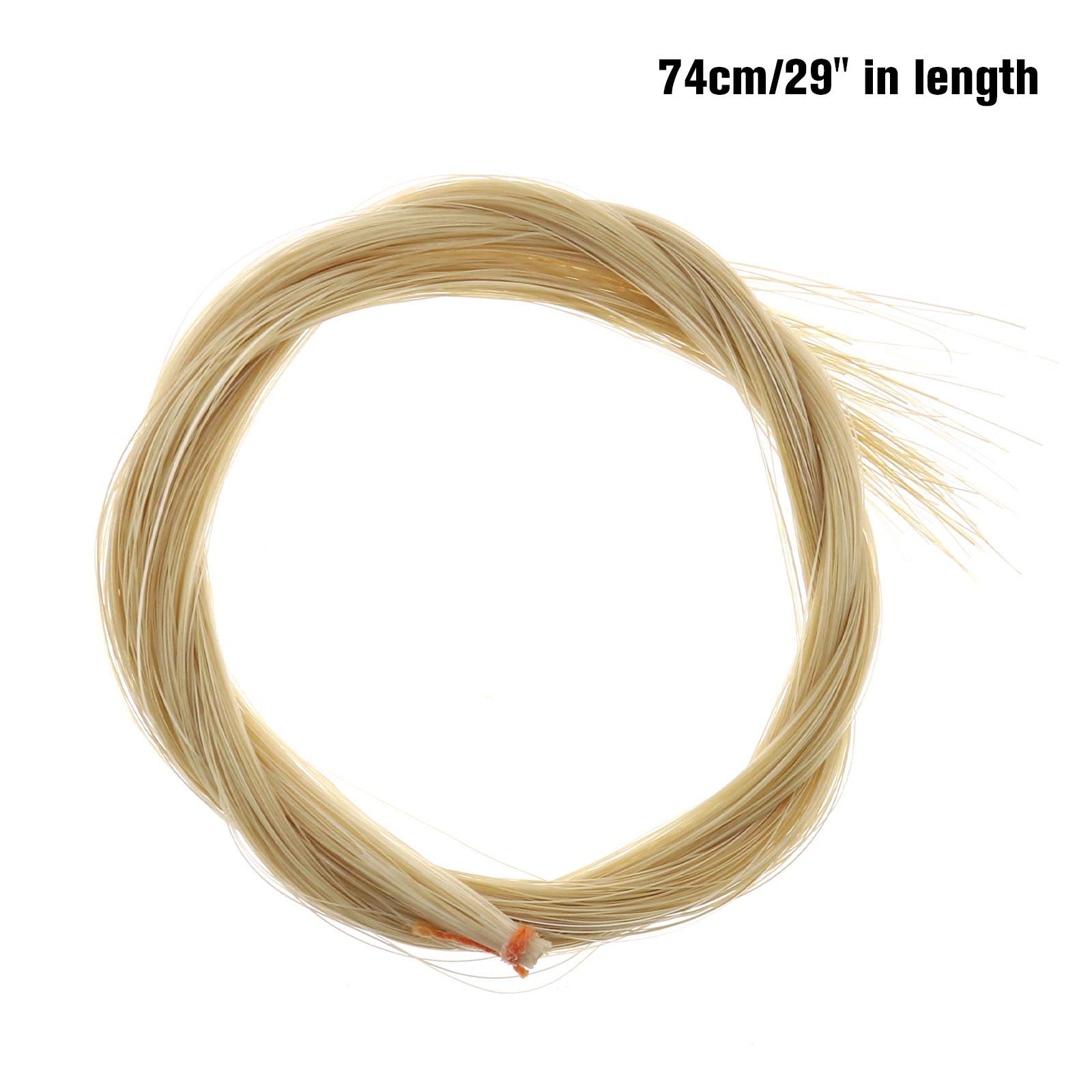 Create idea Remplacement Crin de Cheval Mongol Cheveux pour Violon Alto Violoncelle Basse Arc Violon Arcs