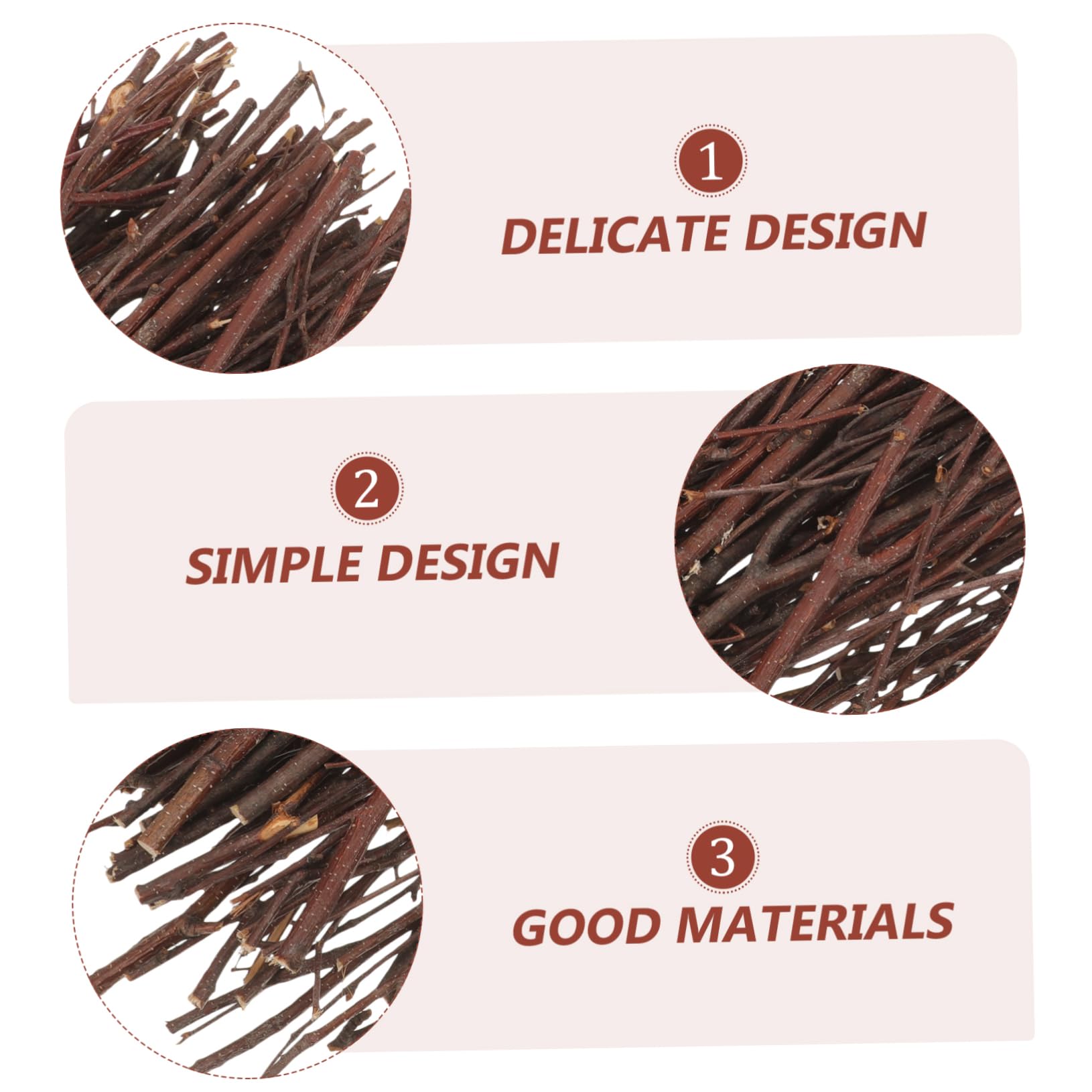Beatifufu Wooden Branches for Crafts Natural Log Sticks 7.87In Long Twigs for DIY Flower Arrangement Home Decoration and Holiday Handicraft Projects - Image 3