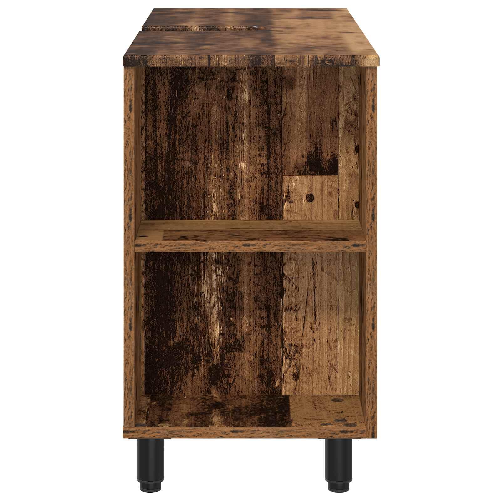 vidaXL Jednostka toaletowa Stare drewno 80 x 35 x 60 cm