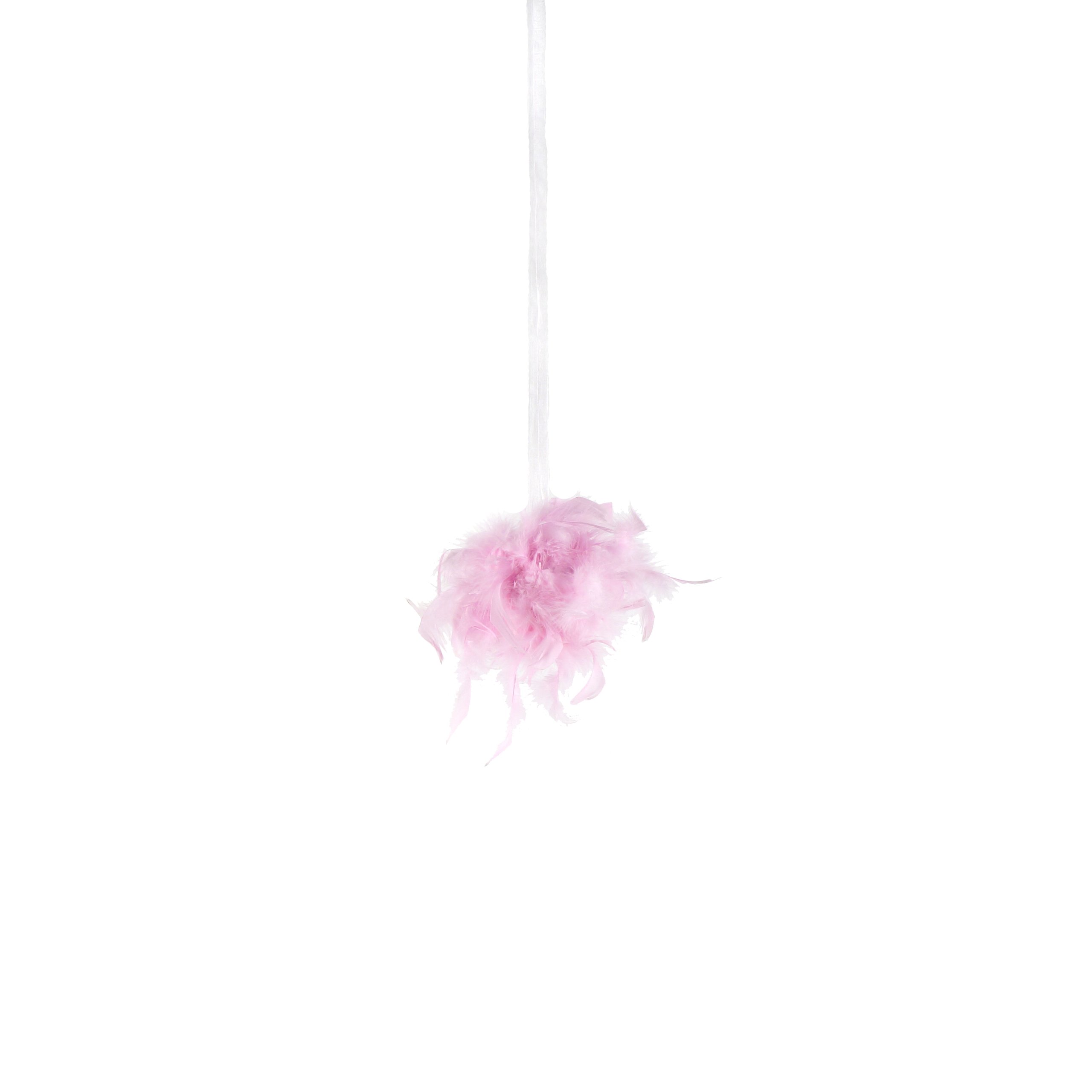 Zucker Feather Products Chandelle Feather Pom Pom, 6-Inch, Candy Pink