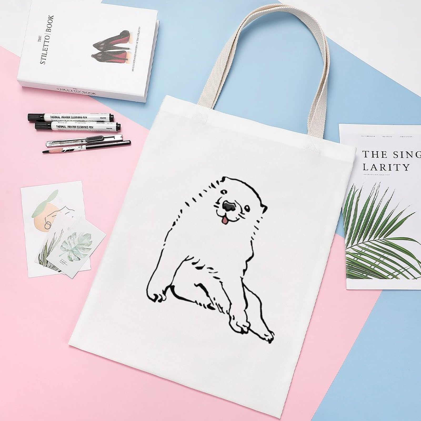 Amazon.co.jp: トートバッグ 長沢芦雪の「あの犬」 レディース