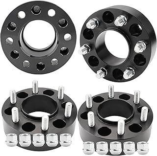 EOTH 2 inch 6x135mm Wheel Spacer for 2004-2014 F150, 2003-2020 Expedition/Navigator, 4 PCS 6x135 Hub Centric 6 Lug Forged Wheel Spacer with 14x2 Studs & 87.1mm Center Bore
