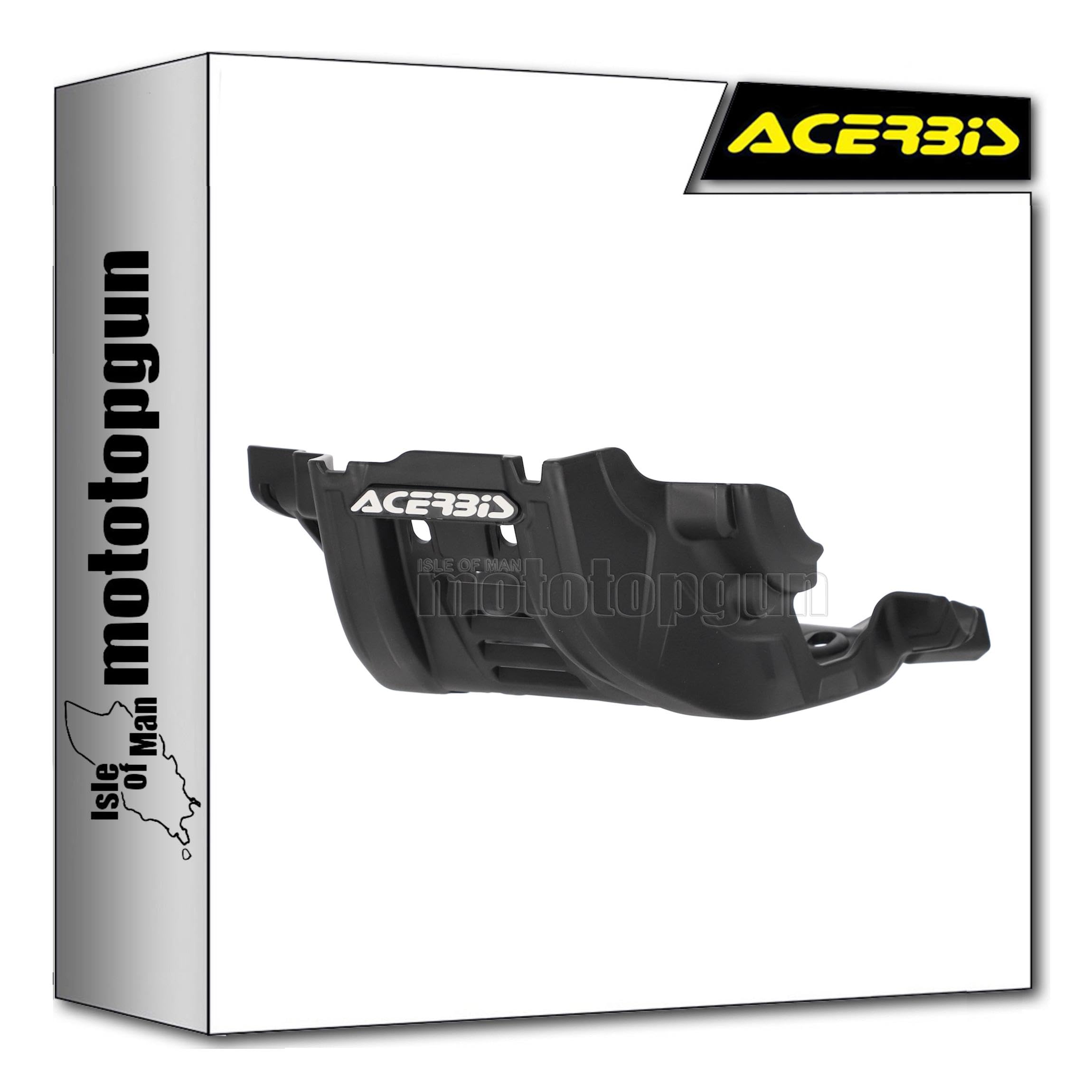 acerbis 0024816.090 sottomotore nero compatibile con honda crf 300 l 2021 2022 mototopgun
