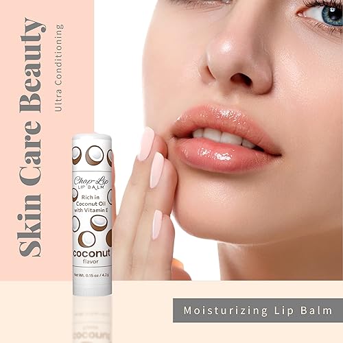 Miniatura 15 de Chap-Lip - Bálsamo labial con vitamina E con aceite de coco, tratamiento hidratante de labios, relajante, refrescante, hidratación total y terapia