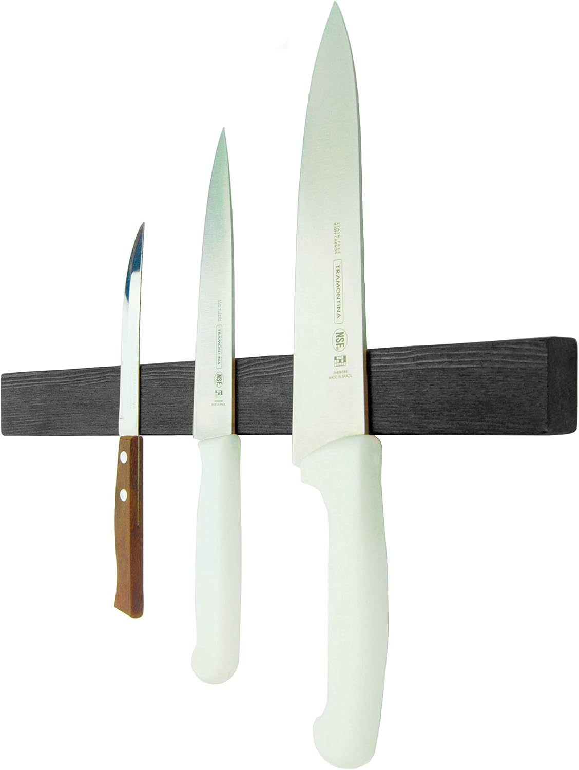 10 Inch Black Wood Knife Strip Use as