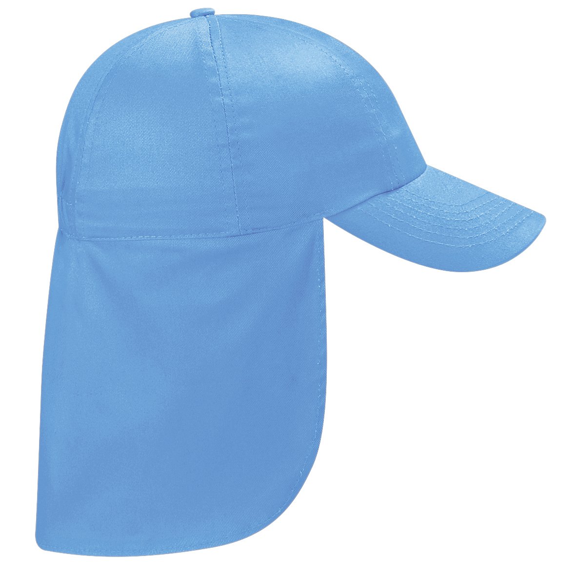 Beechfield Junior Kids Unisex Plain Legionnaire Cap (One Size) (Sky Blue)