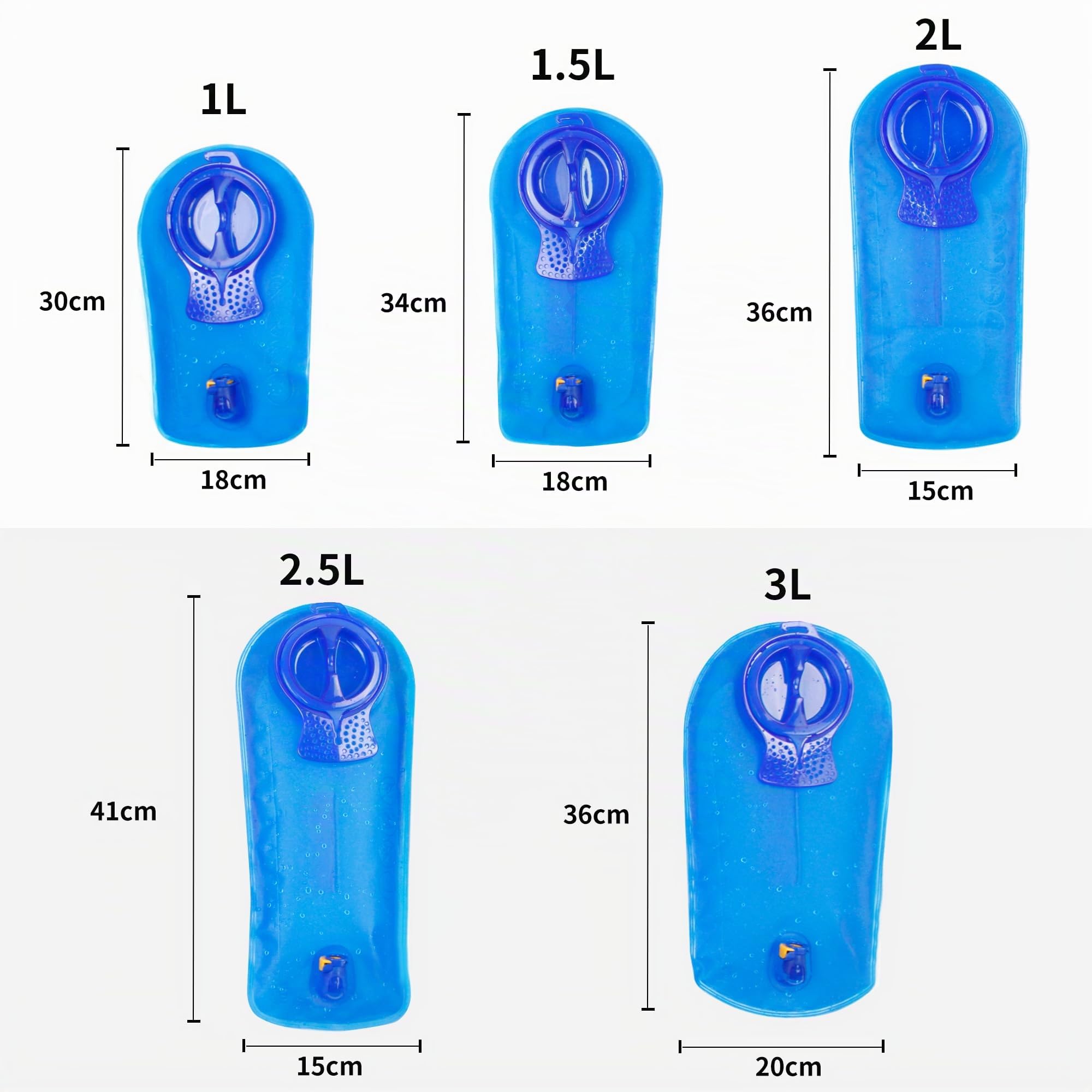 Unigear Bolsa De Agua para Mochila Hidratación Depósito De Dgua Portátil TPU Libre de BPA Tubo Desmontable Apertura Grande Bolsa Hidratación para Ciclismo Senderismo Excursionismo Camping