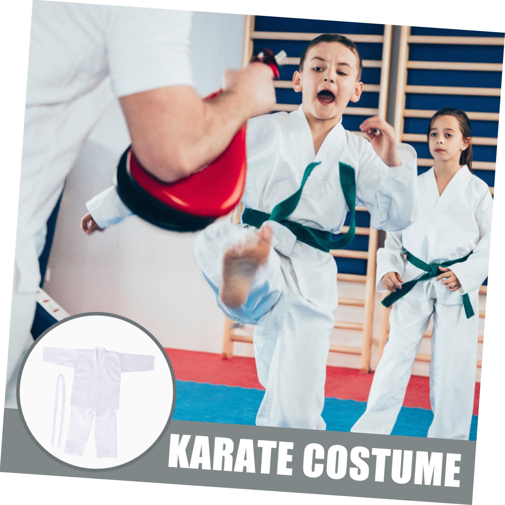 Traje de Karate Profesional Uniforme para Adulto y Adolescente Ropa de Entrenamiento Reutilizable Pantalones para Dojo y Competencias