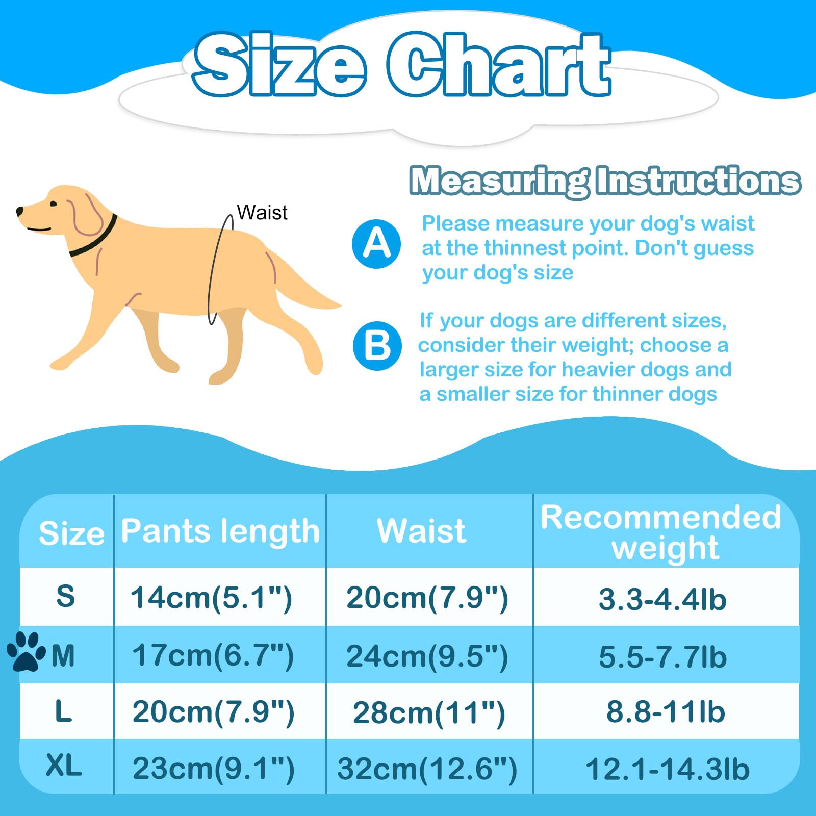 3PCS Female Pet Dog Cat Nappies Set, Dog Period Pants, Washable Females Dogs Nappies, Reusable Dogs Nappy - Image 2