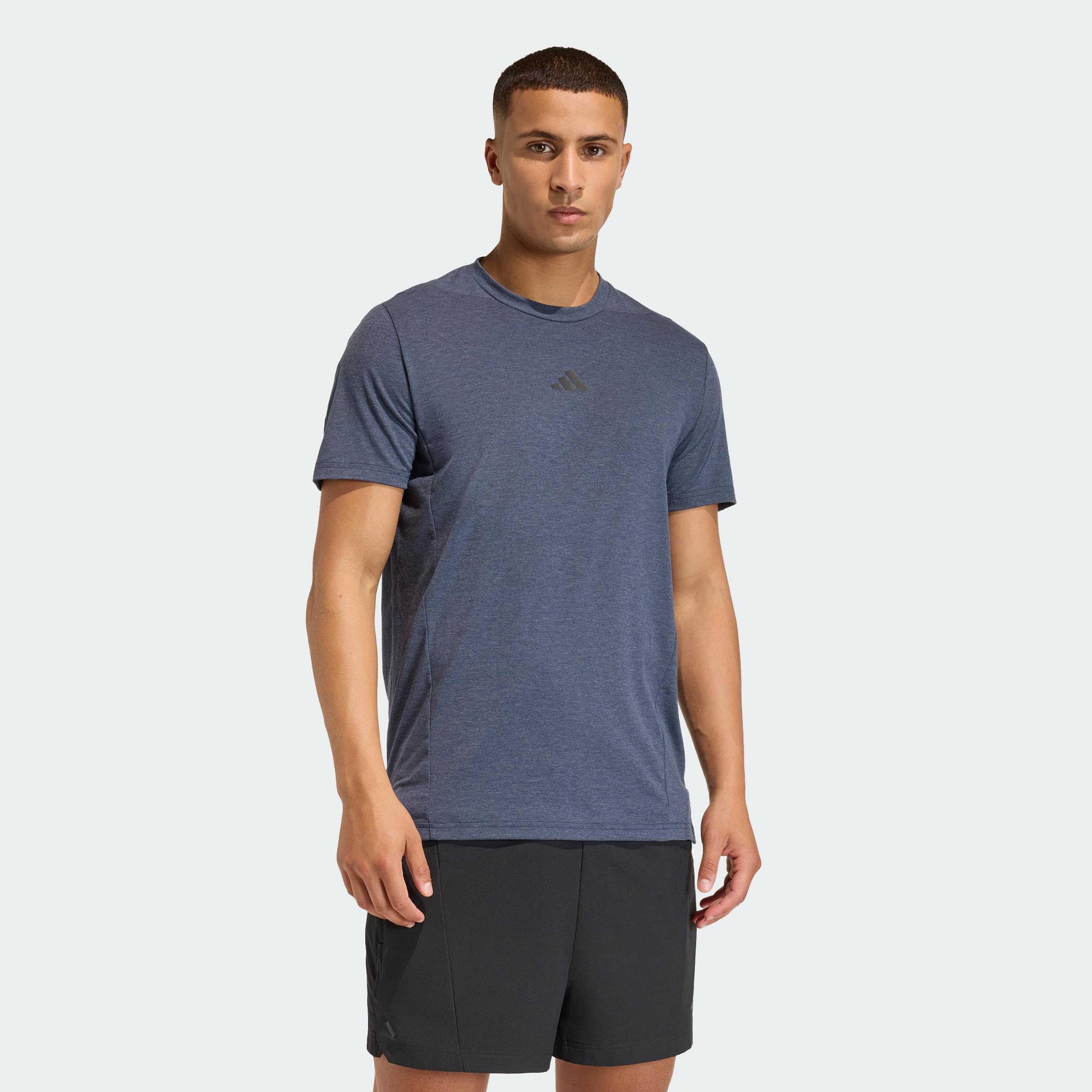 adidas Men's D4T Workout Shirt, Legend Ink, L