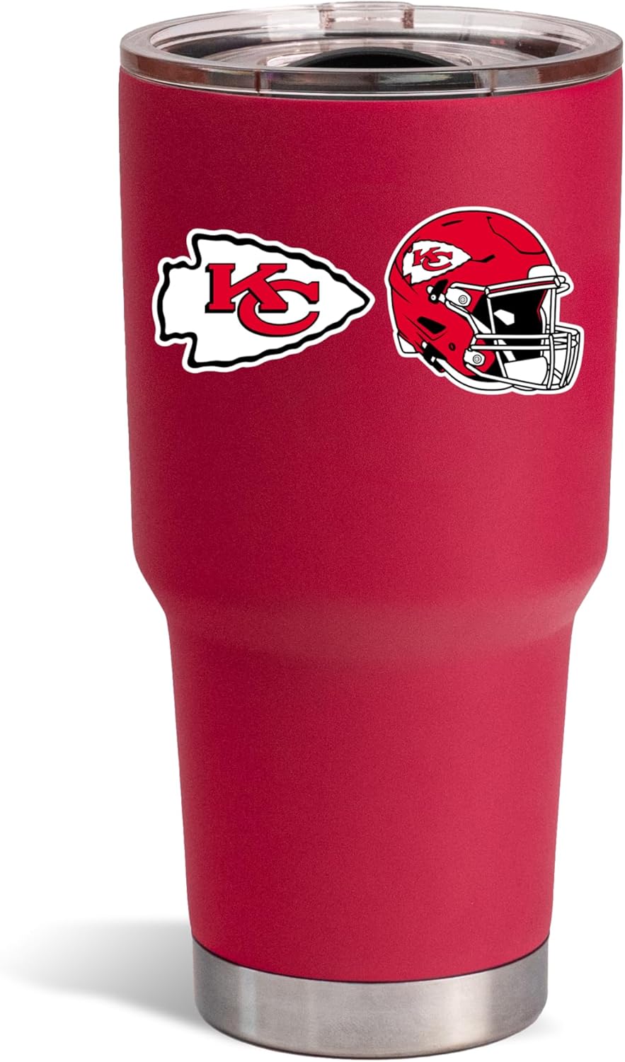 The Memory Company Officially Licensed NFL 30oz Insulated Stainless Steel Tumbler - Double Wall Vacuum Sealed Travel Mug with Built-In Bottle Opener, Leak-Proof Lid, Game Day Essential
