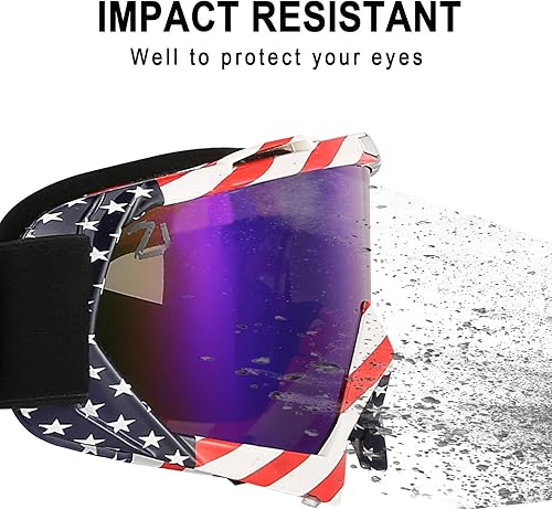 Miniatura 5 de Gafas para bicicleta de motocross, motocicleta, ATV, lentes para cuatro ruedas todoterreno, gafas de casco de carreras MX