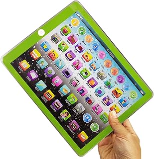 PUCHEN 4 Pcs Toddler Learning Tablet Toys,Toddler's Learning Machine for Children | Interactive Educational Electronic Pad Toys with ABC/Words/Numbers/Color/Test/Music, Toddler Learning Toys