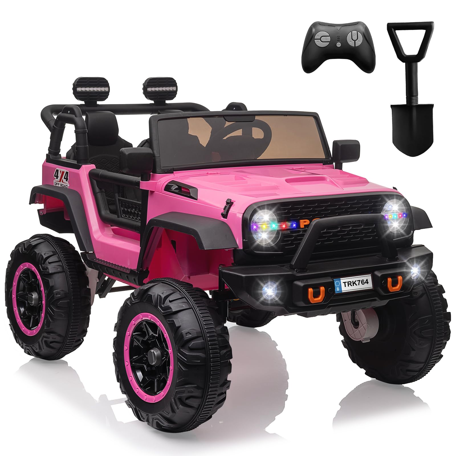 Photo 1 of ***USED*** 24V Ride-On Car Toys, Remote Control 4-Wheels Electric Power Car for Toddlers Kids Boys & Girls, 2-Seater Motorized Ride-On Vehicle, Pink ***USED, SOME SCUFFS/SCRATCHES, NOT IN BOX***