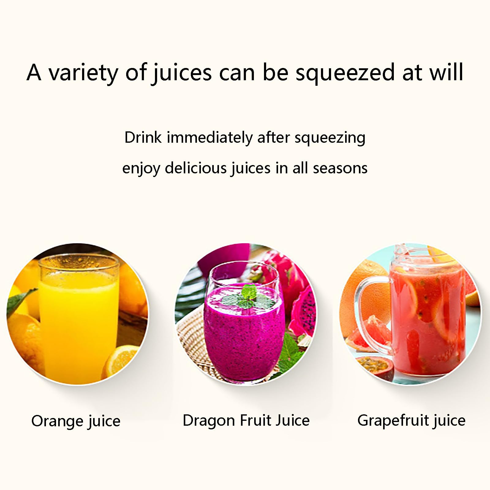 Extracteur de jus électrique pour Fruits Frais, Presse-Agrumes, Presse-Agrumes à jus Frais à Boire Directement, Presse-Agrumes Commercial pour Oranges, pastèques et Ananas.