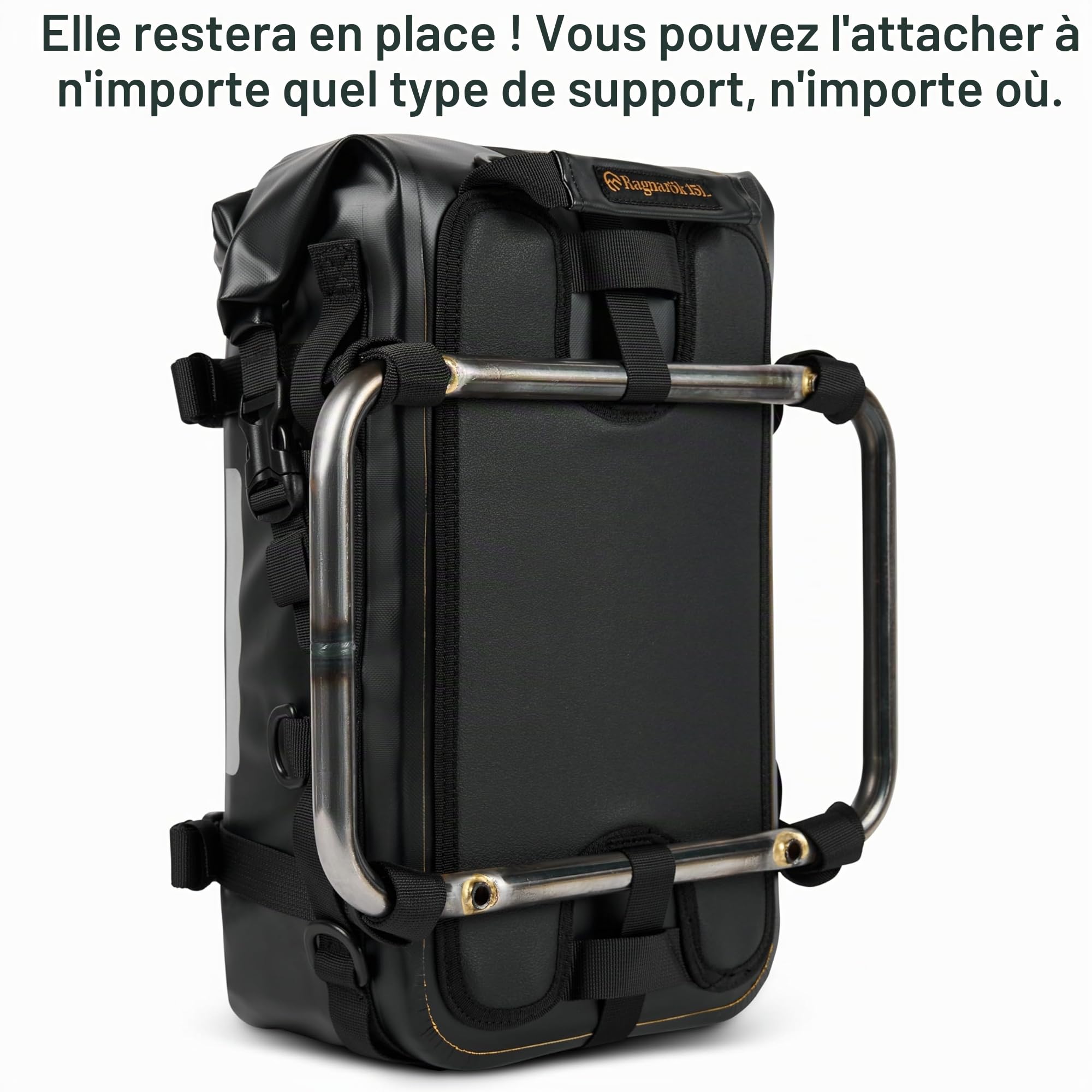 Odinsberg 15L Sacoche Étanche pour Moto | Sac de Selle, Crash Bar, Cavalières et Latérale | Sac à Dos Enduro et Vélo Bagages