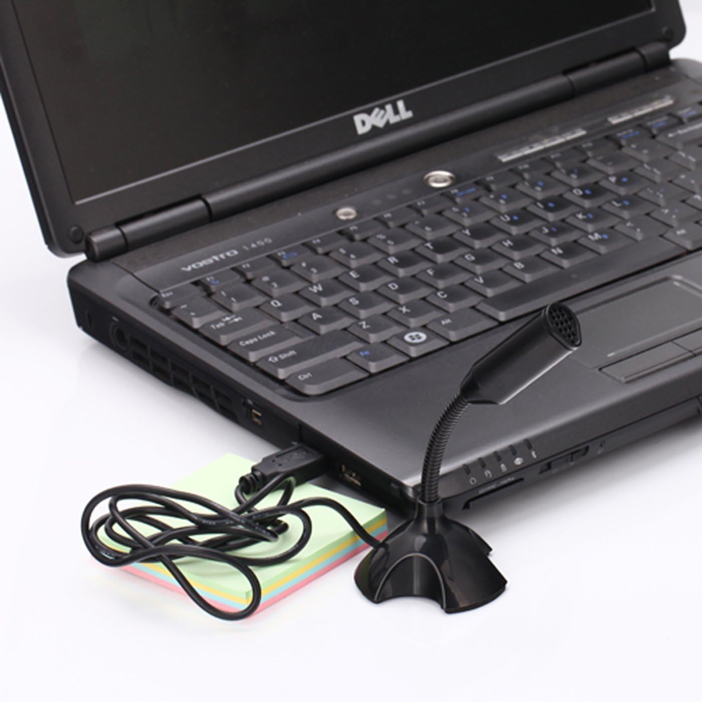 HDE USB Desktop Microphone Plug and Play Home Studio Adjustable Mic Compatible with PC and Mac with Noise Cancelling