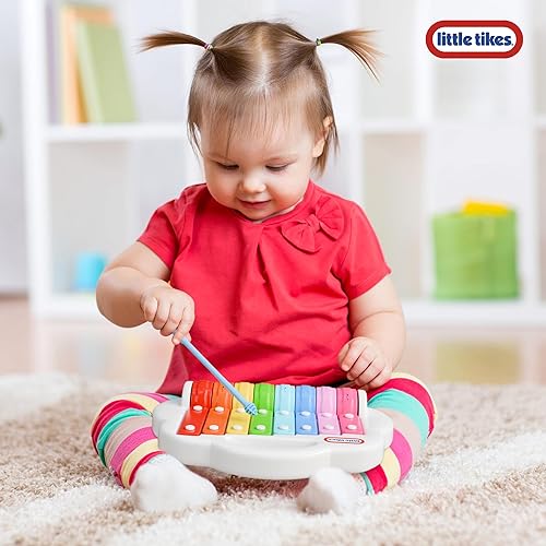 Miniatura 4 de Lollipop Little Tikes - Juguete de xilófono rodante 2 en 1 para niños pequeños, gira para reproducir diferentes melodías, diversión musical para