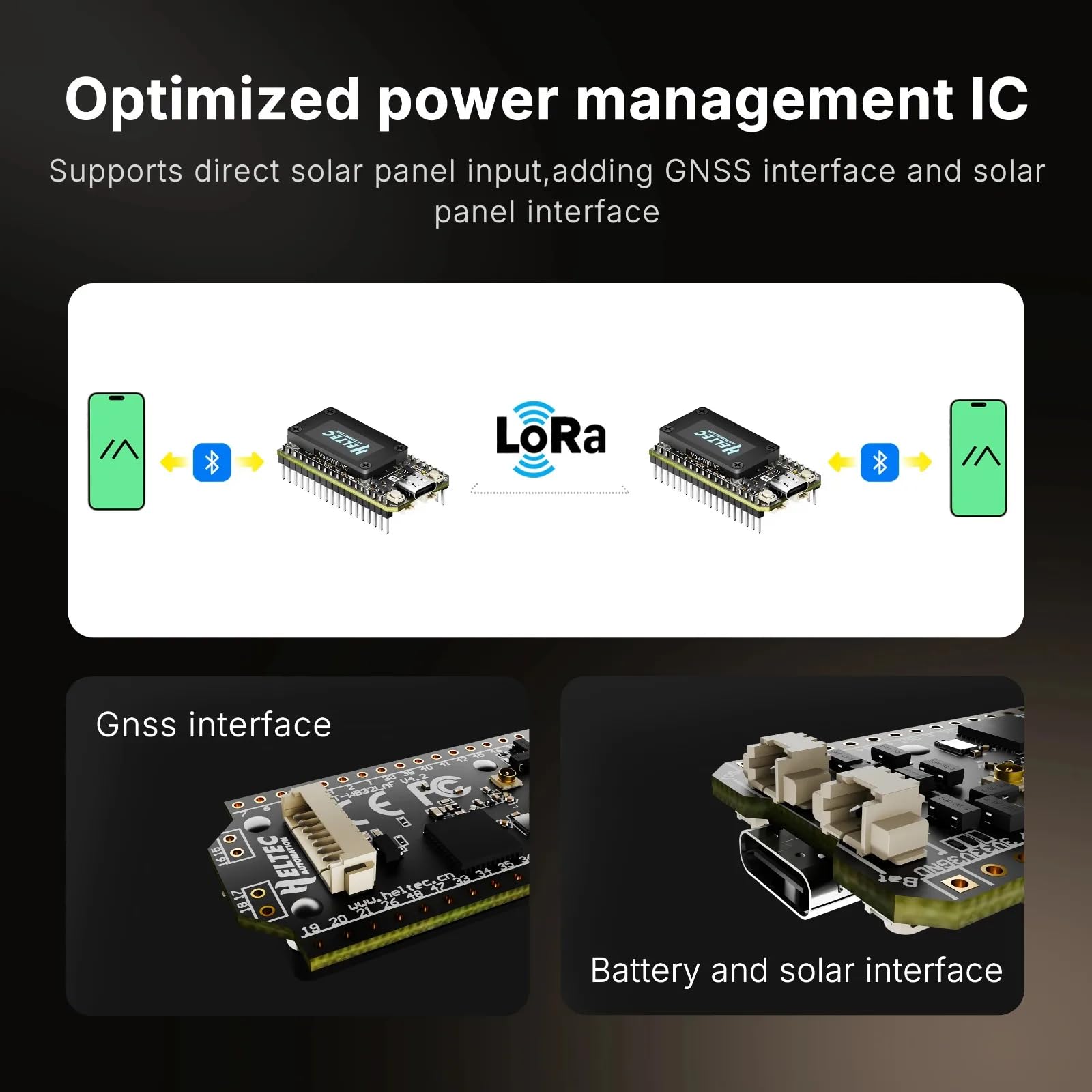 Carte de développement WiFi LoRa 32 V4 avec écran OLED ESP32-S3 SX1262 pour appareils IoT Meshtastic 868 MHz 7 cm