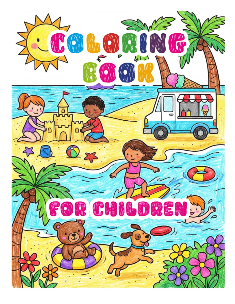 Coloring Book for Children: Summer Time
