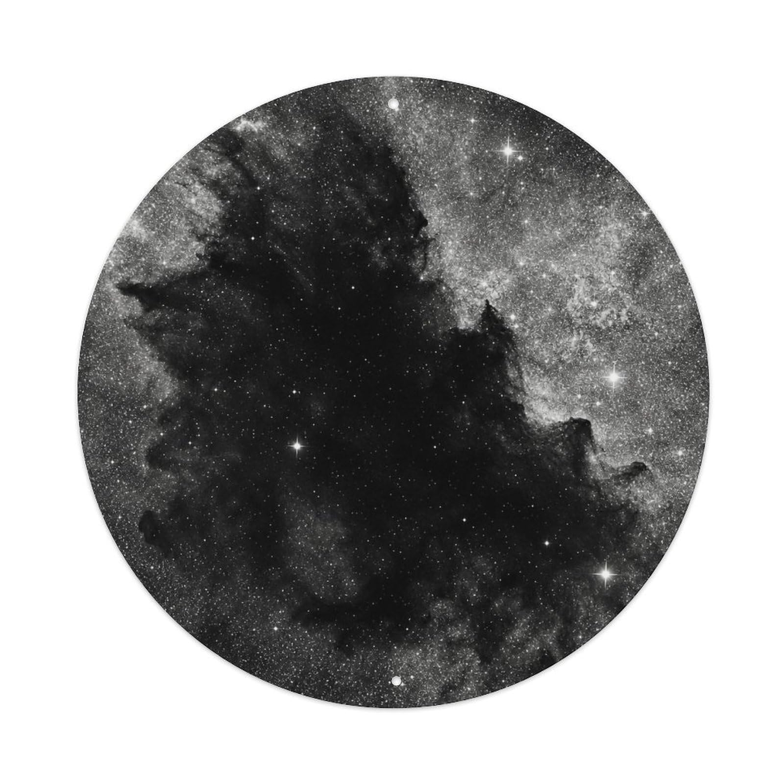 Odgynaw 8X8inch(20X20cm) Retro Space Coalsack Nebula Orbital Science Telescope Metal Tin Sign