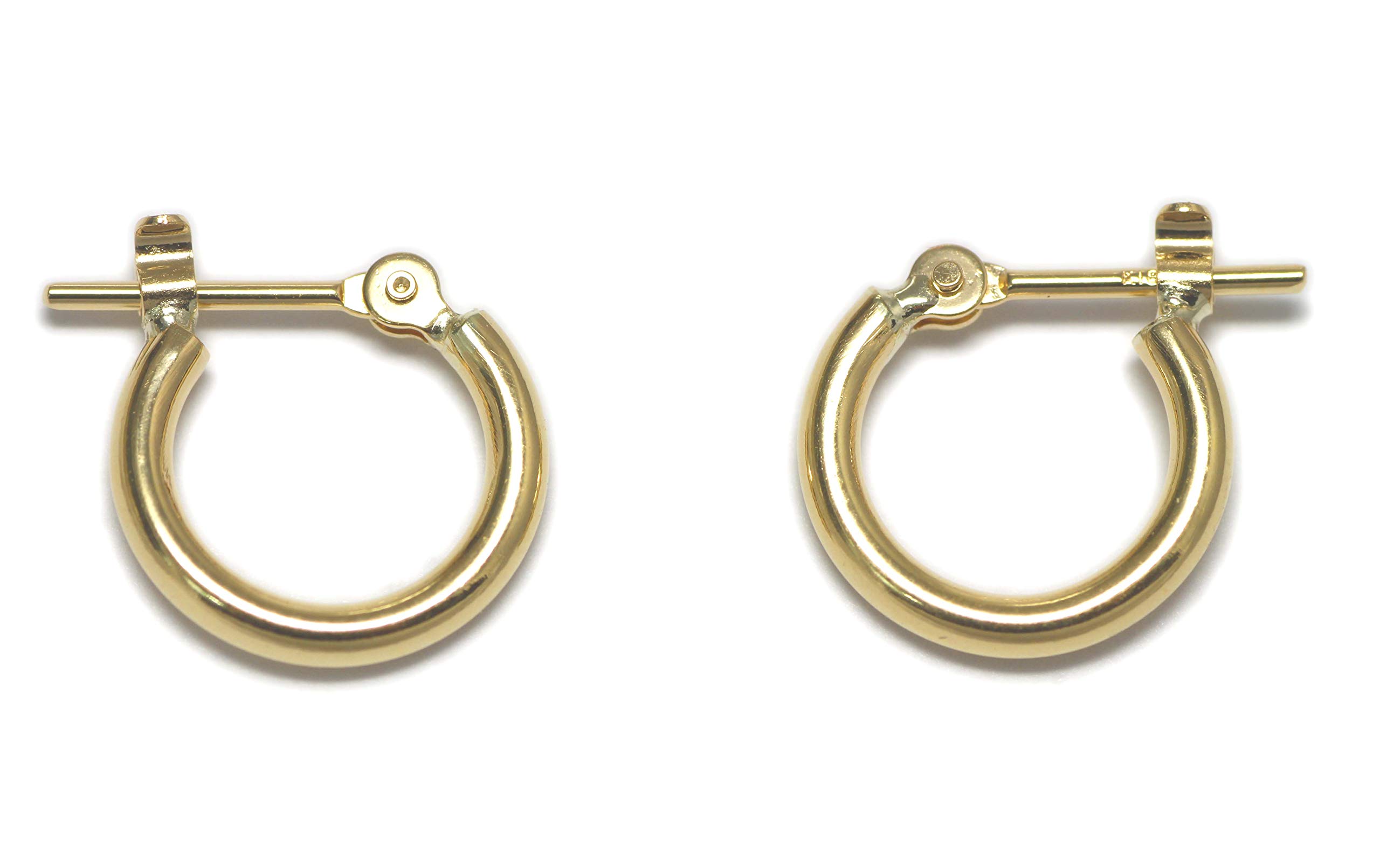 新品　K18 イエローゴールド　パイプピアス　約18x26mm 約1.5mm Amazon.co.jp: K18イエローゴールド パイプフープピアス 幅1.5mm 直径