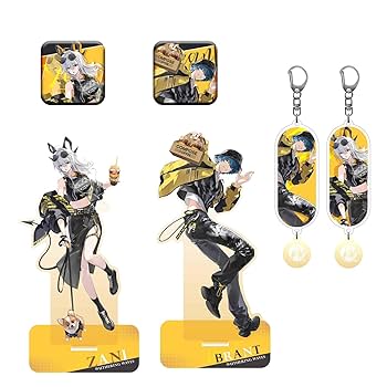 鳴潮 コンポーズコーヒー ブラント 韓国　限定　キーホルダー　４点セット 鳴潮 コンポーズコーヒー ブラント 韓国 限定 キーホルダー 4点