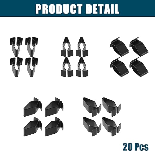 Miniatura 6 de ACROPIX Interruptor de panel de tablero de consola interior, bisel lateral de la puerta, cajuela de metal, clip de sujeción para Volkswagen para