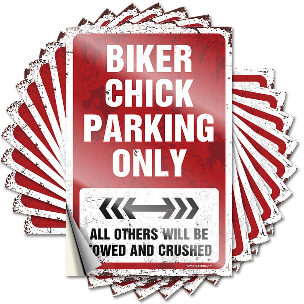 Bumper Reading, Summer Door Biker Chick Parking Only | Necessities(8X12CM)