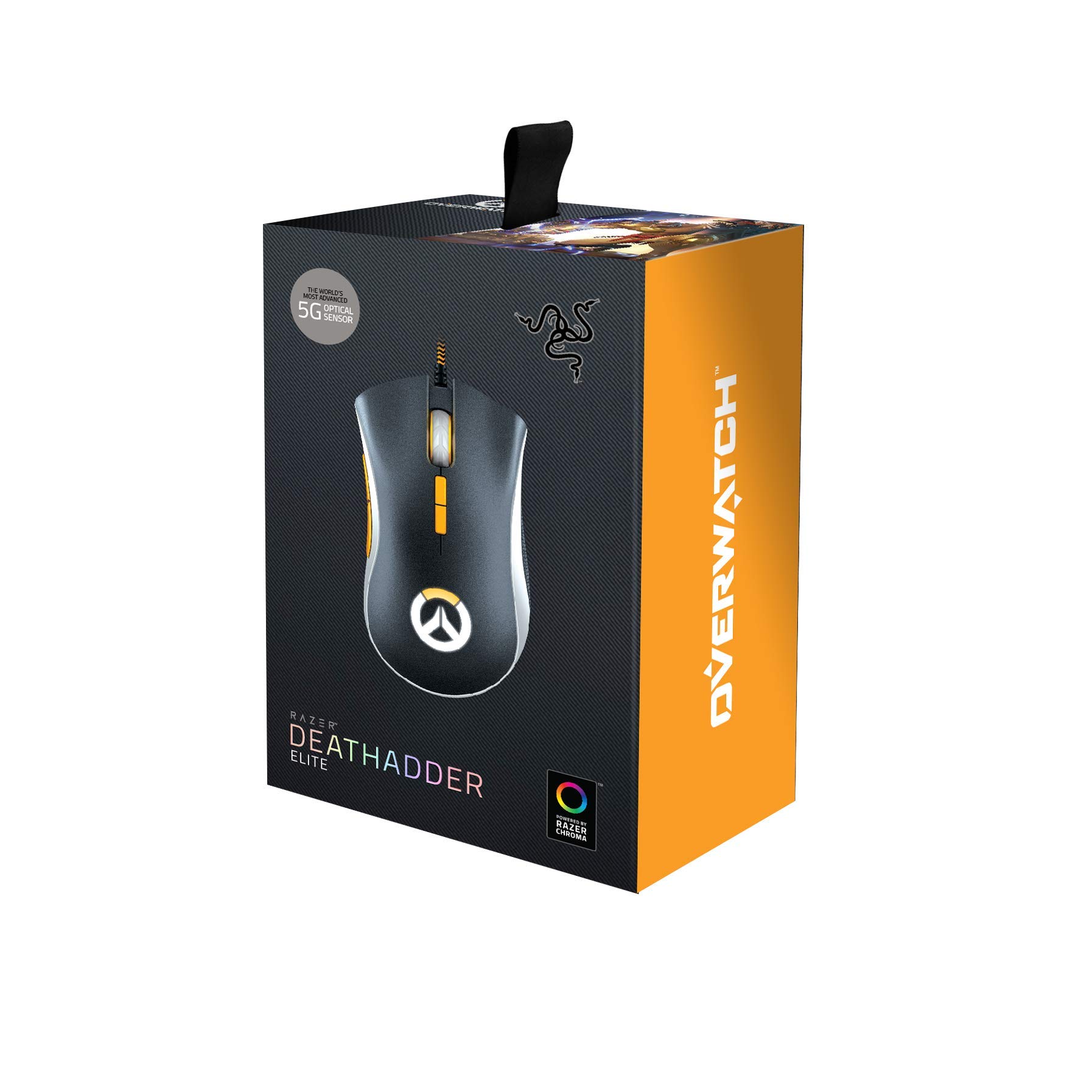 Mouse Razer DeathAdder Elite para jogos, Overwatch Edition