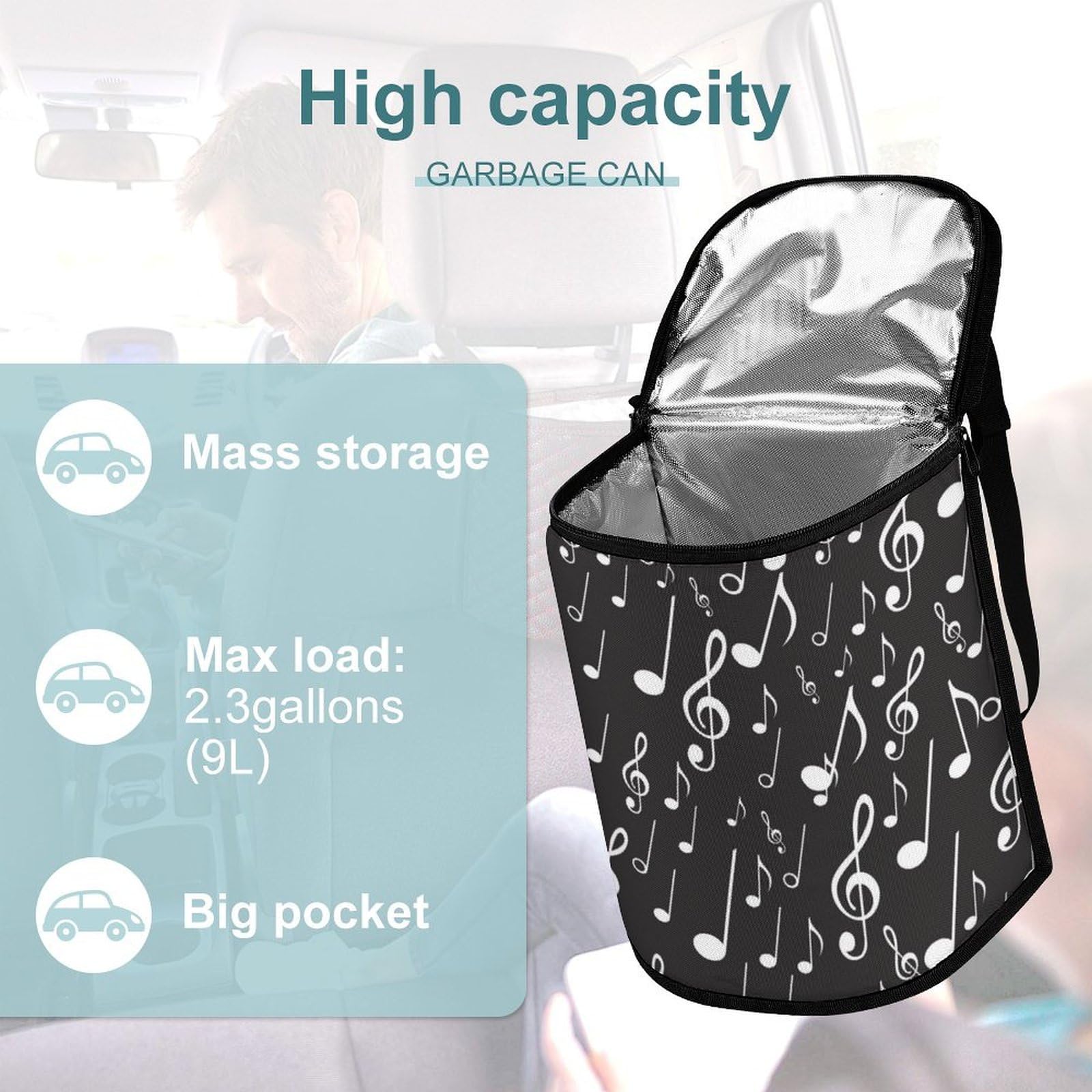 ピアノ型　ゴミ箱 Amazon.co.jp: 車用ゴミ箱 ピアノ柄 音楽柄 音符柄 車載ごみ箱