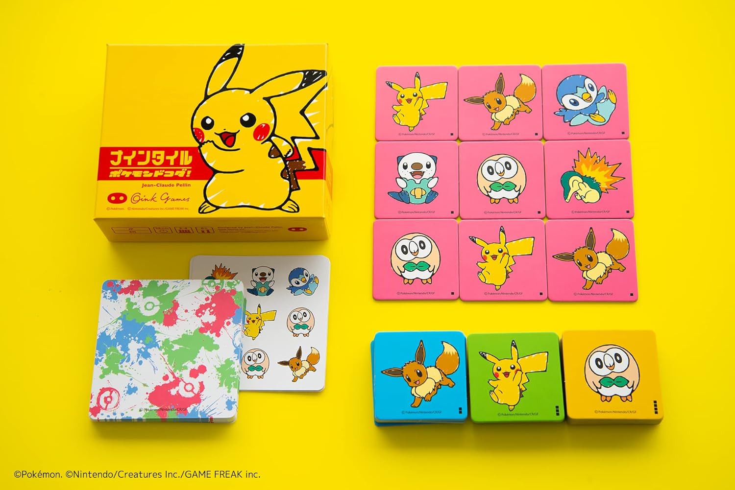 Oink Games Board Game Nine Tiles Pokemon Koda Dokoda Permainan Puzzle Seru untuk Anak-Anak dan Orang Dewasa! (2-4 pemain)