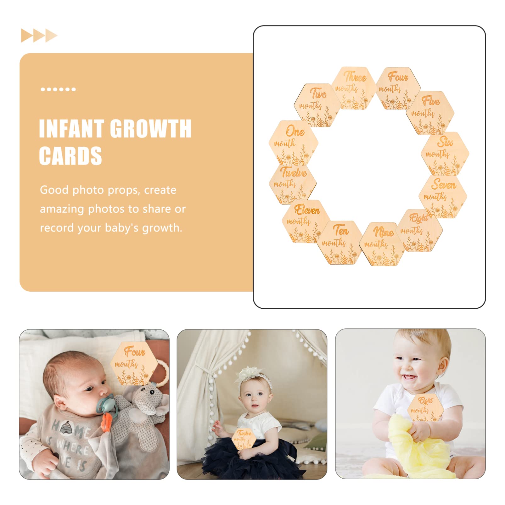 DECHOUS 36stücke Teiliges Meilensteinkarten Für Junge Mädchen Dekorative Fotokarten Für Neugeborene Monatliche Erinnerungen Für Babyshower Und Besondere Anlässe Wunderschönes Design
