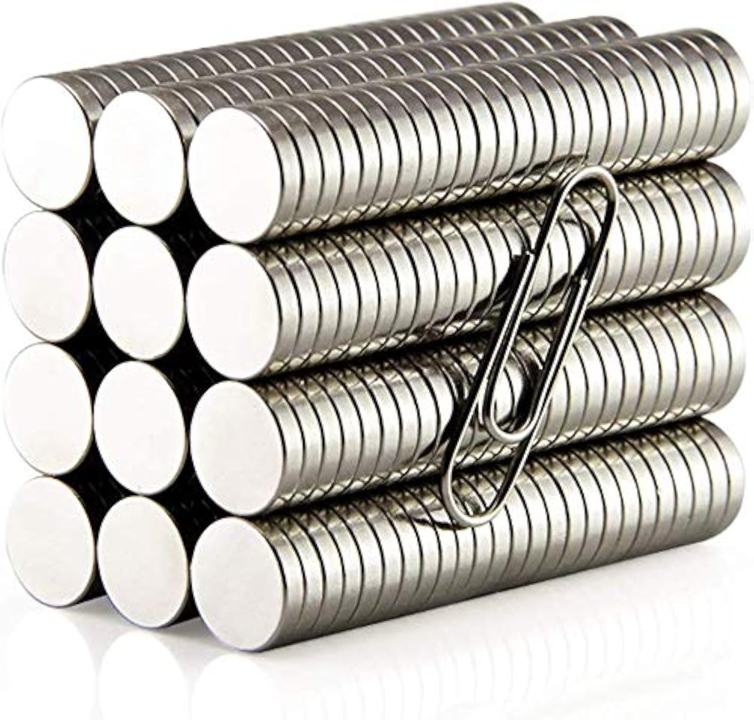 Gebildet 200pcs 5×1mm Premium Round Magnet Piece,Office Magnets,Whiteboard Magnets,Magnetic Push Pins,Refrigerator Magnets Used to Home Crafting Office Boards Creat DIY Science Crafts