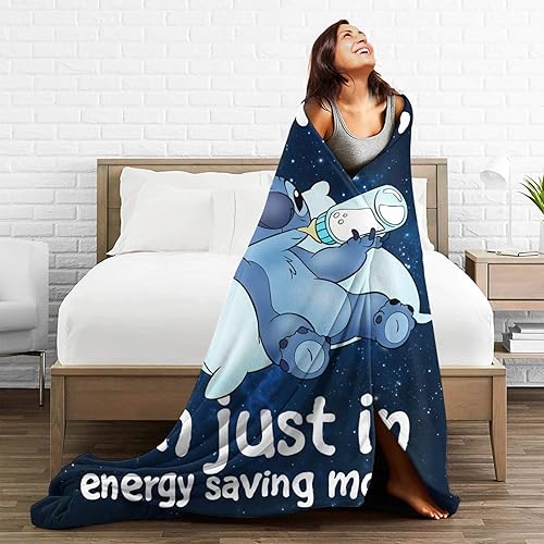 Miniatura 7 de Manta de puntada para niños, bonita decoración de puntada de dibujos animados, regalos para niñas y niños, súper cálida, suave y ligera, manta de