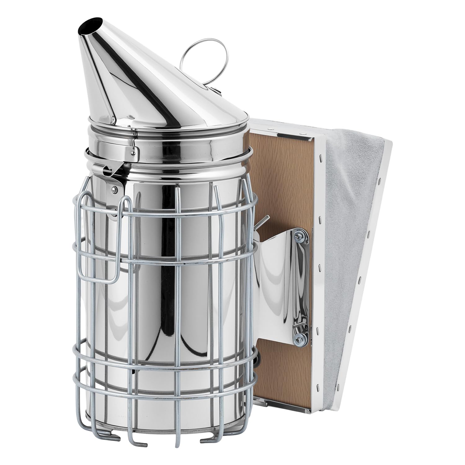 QWORK® Fumeur Bee Hive en acier inoxydable, fumeur d'abeille, fournitures d'apiculture