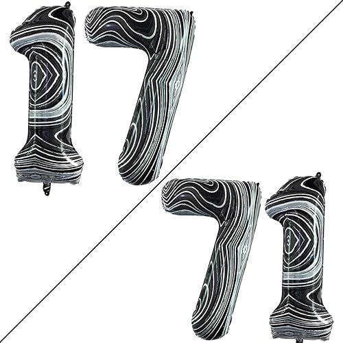 Miniatura 629 de GOER Globos con el número 40 para decoraciones de fiesta de cumpleaños número 40, globos de helio de aluminio jumbo de 42 pulgadas para 40