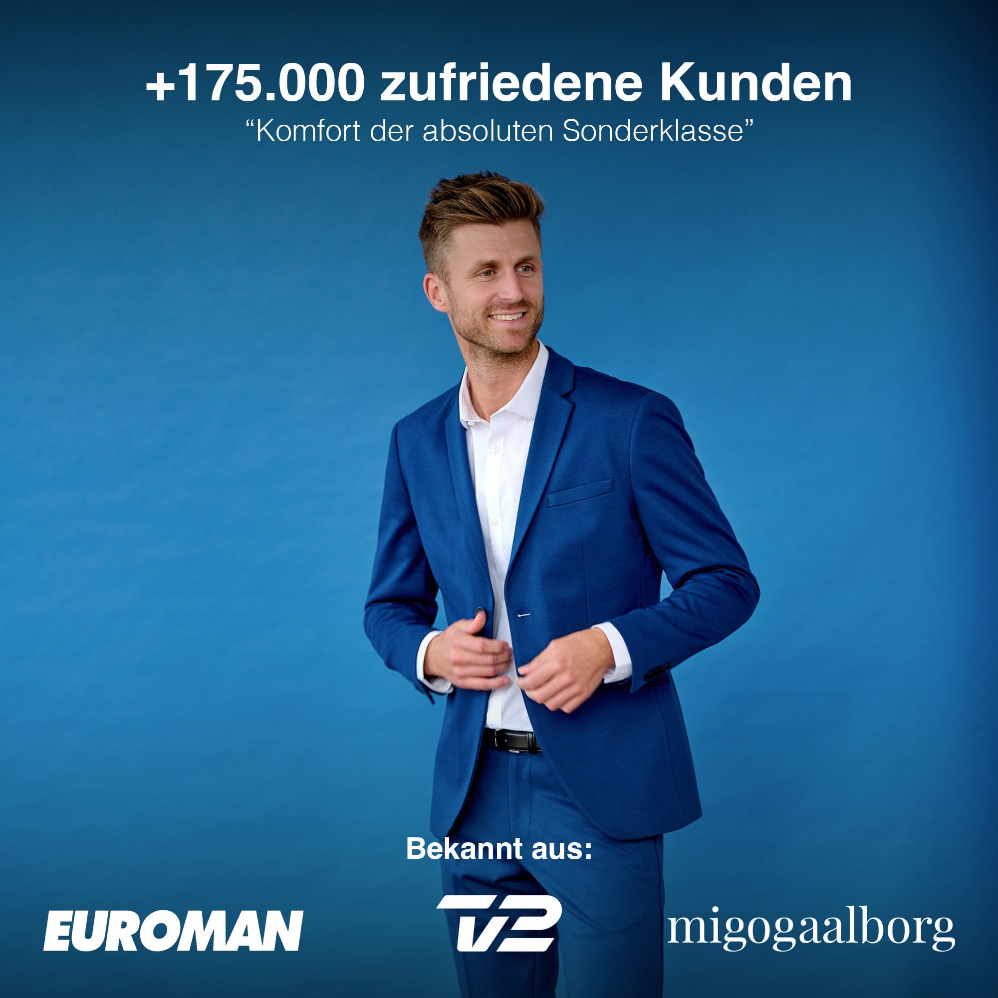 Performance Blazer Herren – Stylischer Slim Fit Herren Stretch Sakko – Herren Stretch Blazer – Bequemer, praktischer Herren Zwei Knopf Blazer für Business & Freizeit