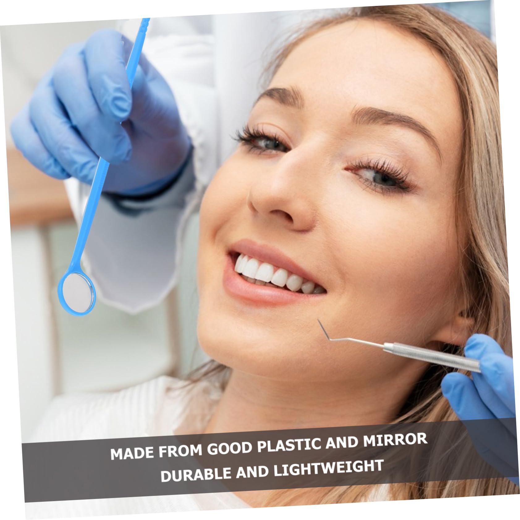 Ciieeo 3 Set Specchietti Usa E Getta Kit Adulti A Forma Di Con Denti Attrezzo Specchio Orale Specchietti Di Ispezione Plastica 20 Pezzi*3