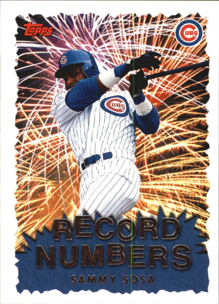 Amazon.com: 1999 Topps Record Numbers Baseball Card #RN5 Sammy