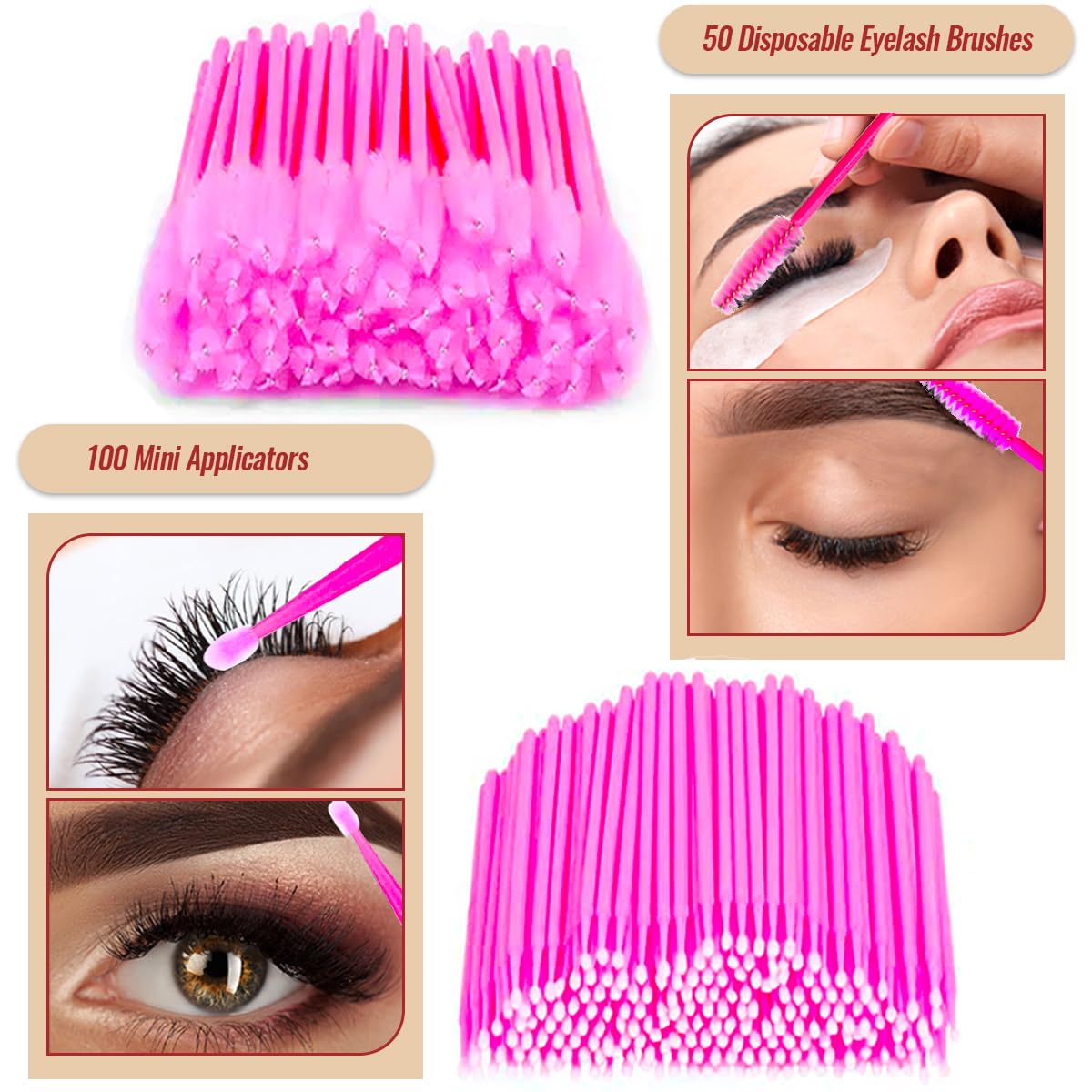 200ml/6.7fl.oz Limpiador de Pestañas Champú de Extensión Lash USB Secador de Ventilador Cepillo de Champú Rímel Cepillo Almohadilla Desmaquillante Lavado Botella Micro Cepillos Aplicadores