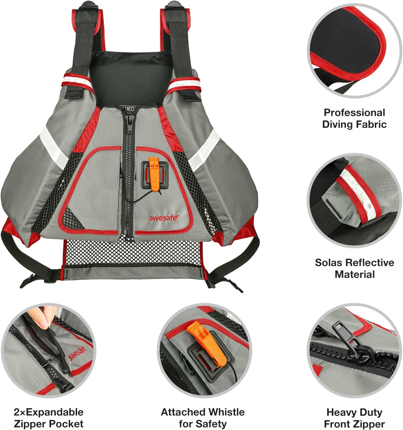 awesafe Adult Watersport Universal Vest : Health & Household