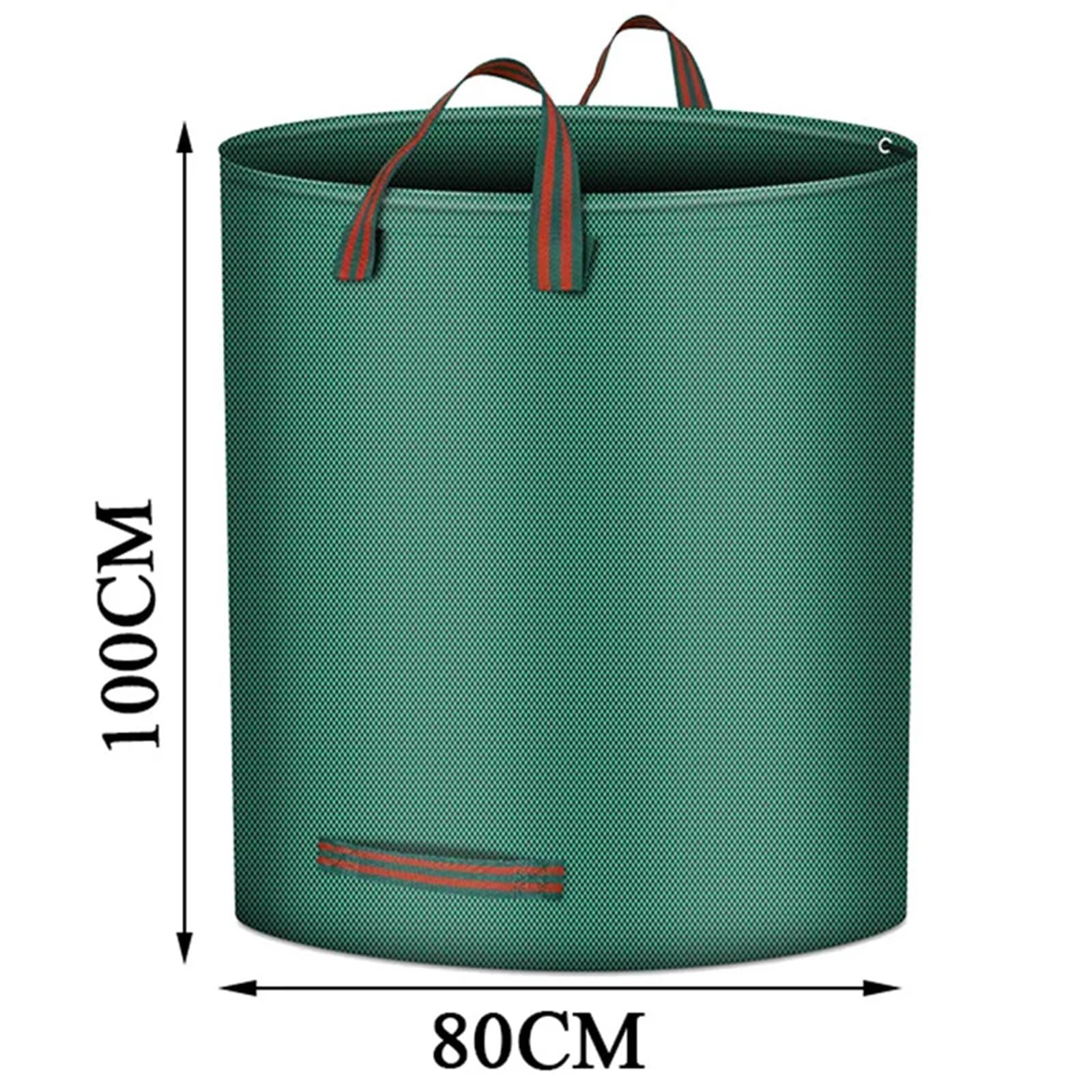 giardino del prato foglie sacchetti di spazzatura, Sacchi for rifiuti da giardino riutilizzabili verdi 120-500 litri for la raccolta delle foglie del(500l 80cm X 100cm)